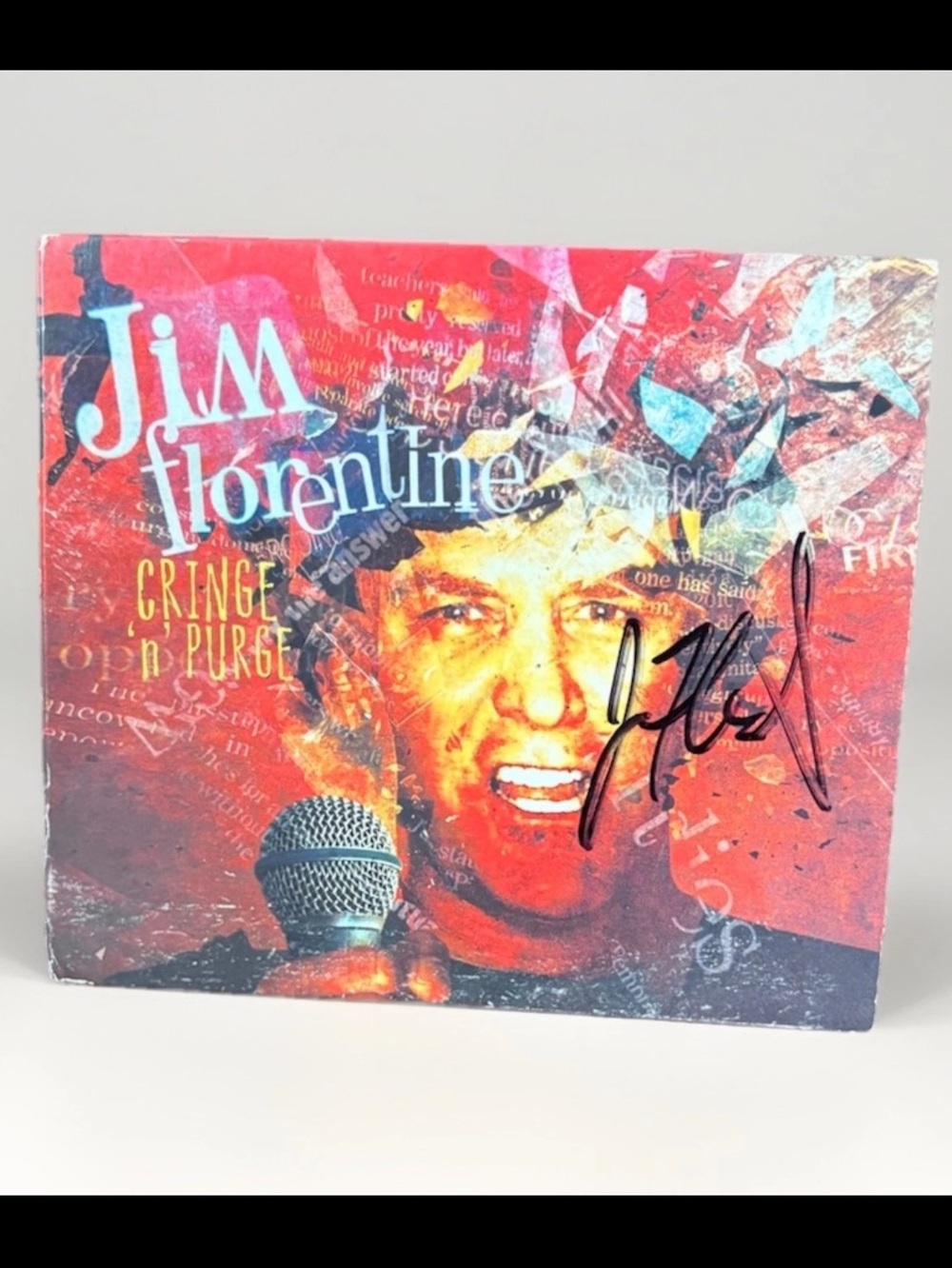 Jim Florentine Signed Cringe n Purge CD Album Stand-Up Comedy